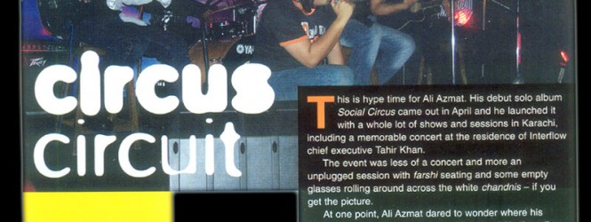 Ali Azmat’s Social Circus Album . . . .  May – Jun 2005
